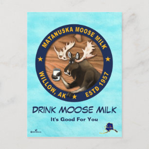 Matanuska Moose Milk Holiday Postcard