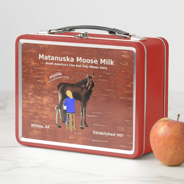 Matanuska Moose Milk Metal Lunch Box (In Situ)