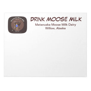 Matanuska Moose Milk Notepad