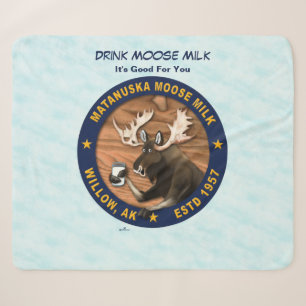 Matanuska Moose Milk Sherpa Blanket