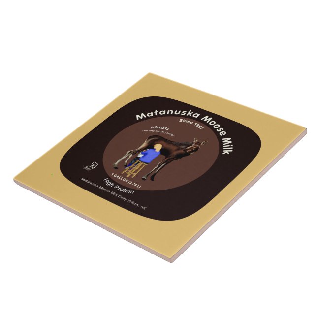 Matanuska Moose Milk Tile (Side)