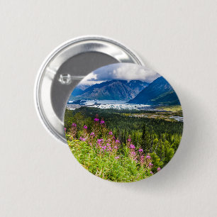 Matanuska Valley, Southcentral Alaska 6 Cm Round Badge