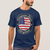 Matapeake Beach - Patriotic Maryland Souvenir T-Sh
