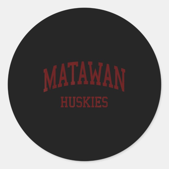 Matawan Regional High School Hs Aberdeen Nj Retro  Classic Round Sticker (Front)