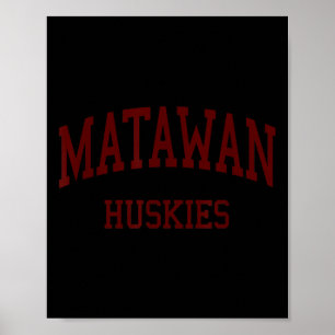 Matawan Regional High School Hs Aberdeen Nj Retro Poster