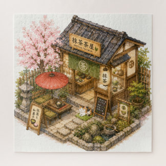 Matca Tea Shop Watercolor Jigsaw Puzzle