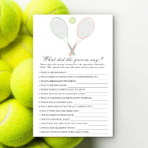 Match Bridal shower What did the groom say game