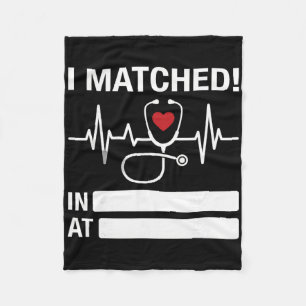 Match Day 2026 Doctor Medical School Residency I M Fleece Blanket