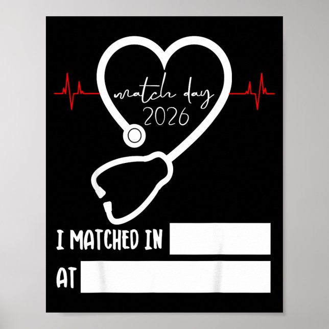 Match Day 2026 Future Doctor Physician Residency F Poster (Front)