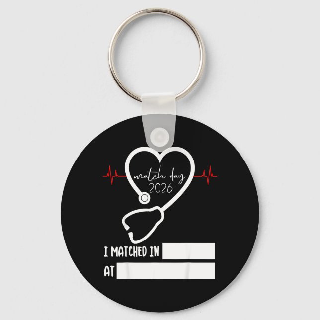 Match Day 2026 Future Doctor Physician Residency Key Ring (Front)