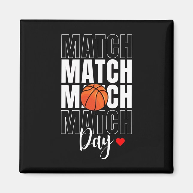 Match Day Basketball Active  Magnet (Front)