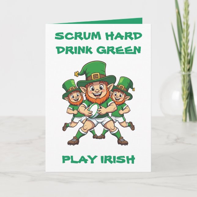 Match Day Mischief Meets St Patricks Weekend Card (Front)