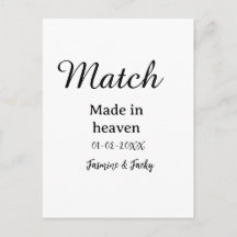 Match made in heaven add name date simple calligra