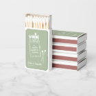Match Made in Heaven Sage Green Wedding Matchbooks