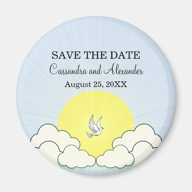 Match Made in Heaven Save the Date Magnet (Front)