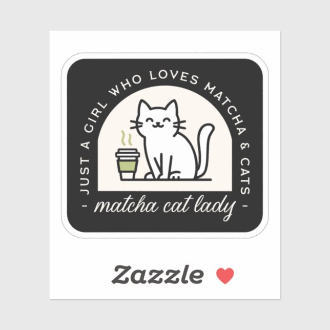 Matcha and cat lovers funny quotes aesthetic (Sheet)