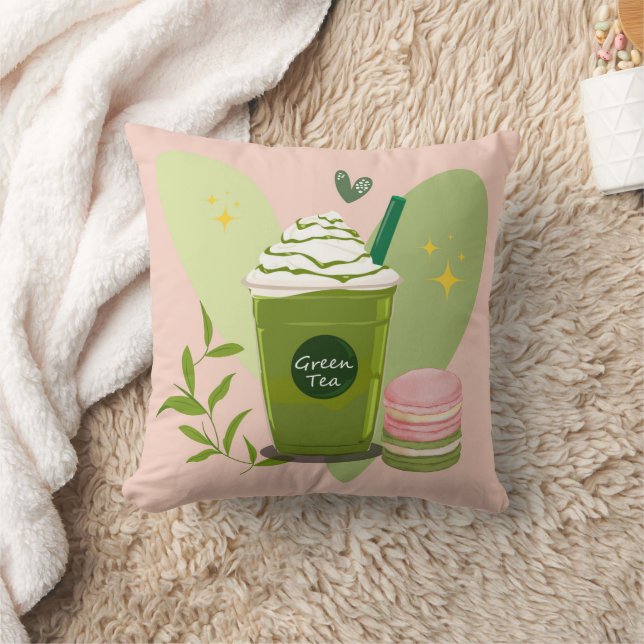 Matcha and Macarons Cushion (Blanket)