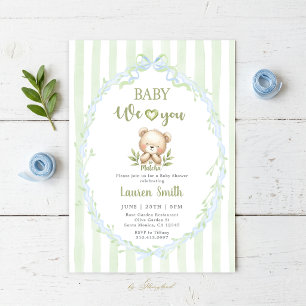 Matcha Baby Shower Invitation