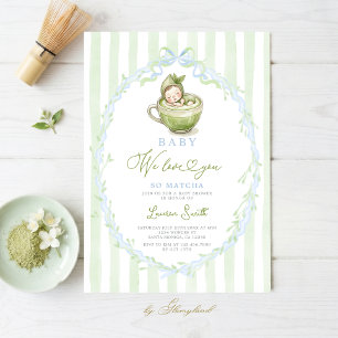 Matcha Baby Shower Invitation