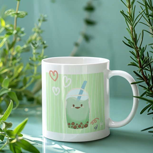 Matcha Boba Tea Coffee Mug (Creator Uploaded)