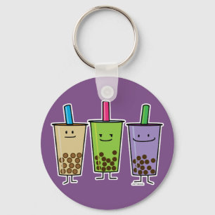 Matcha boba tea green drink milk Taro tapioca Japa Key Ring