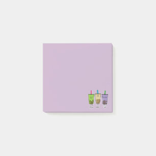 Matcha boba tea green drink milk Taro tapioca Japa Post-it Notes