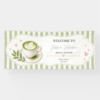 Matcha Bridal Shower Party Banner She For Her