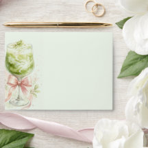 Matcha Bridal Shower Watercolor Invitation