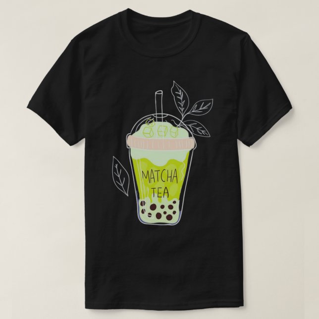 matcha bubble tea 5 T-Shirt (Design Front)