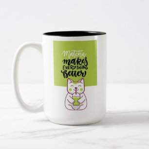 Matcha cat funny cup