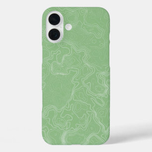 Matcha Contour Flow iPhone 16 Plus Case