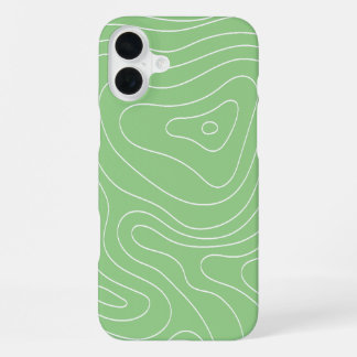 Matcha Contour Flow iPhone 16 Plus Case