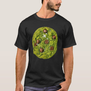 Matcha Cookie Chocolate Chip Cookie Costume Green T-Shirt