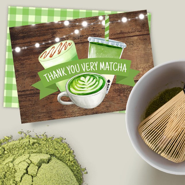 Matcha Flat Thank You Card (Creator Uploaded)