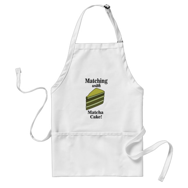 Matcha Green Cake Funny Standard Apron (Front)