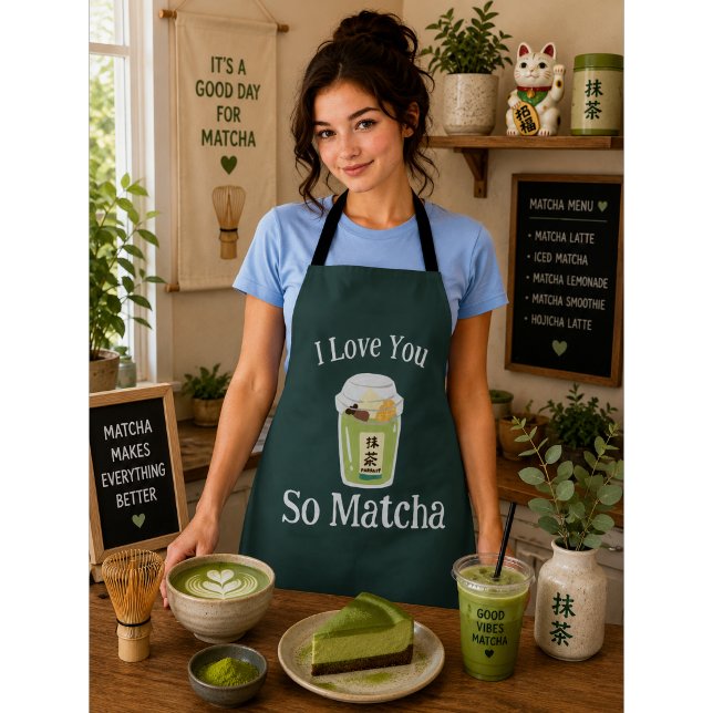 Matcha Green Tea  Apron (Creator Uploaded)