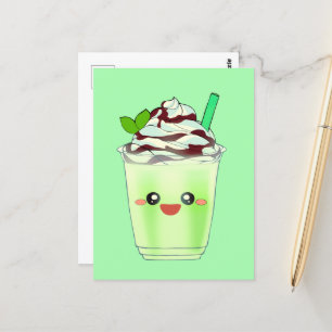 Matcha Green Tea Blended Drink Postcard