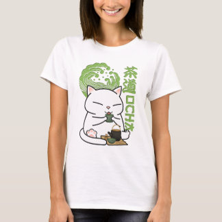 Matcha Green Tea Cat T-Shirt