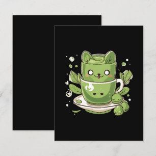 matcha green tea enclosure card