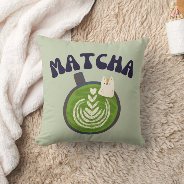 Matcha Green Tea, Everything is better with matcha Cushion (Blanket)