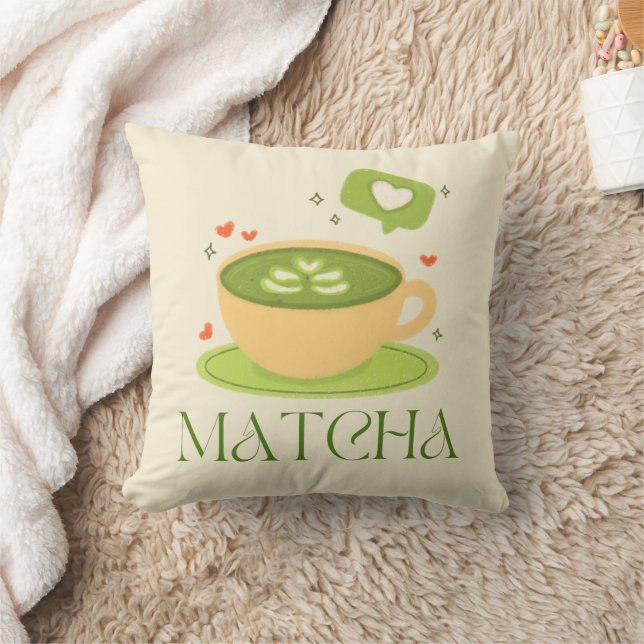 Matcha Green Tea, Everything is better with matcha Cushion (Blanket)