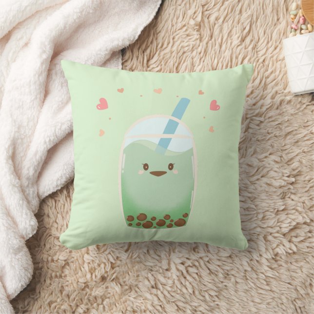 Matcha Green Tea, Everything is better with matcha Cushion (Blanket)