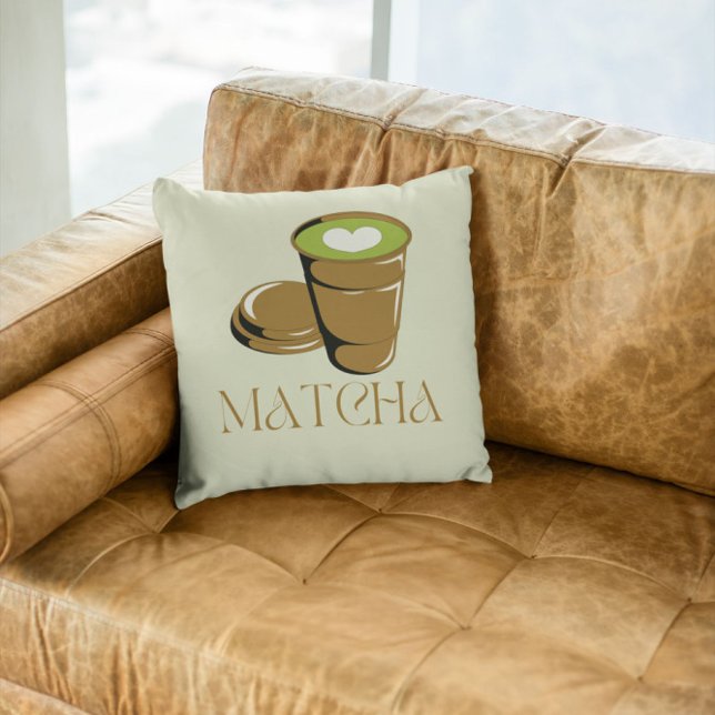 Matcha Green Tea, Everything is better with matcha Cushion (Creator Uploaded)