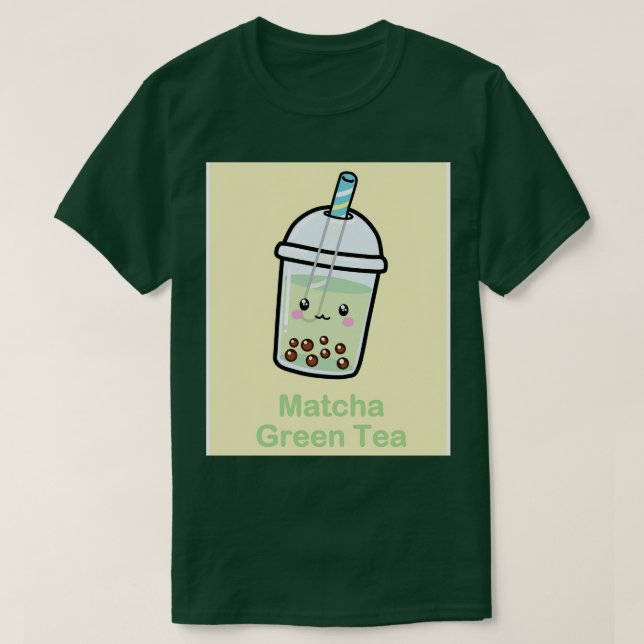 Matcha Green Tea T-Shirt (Design Front)