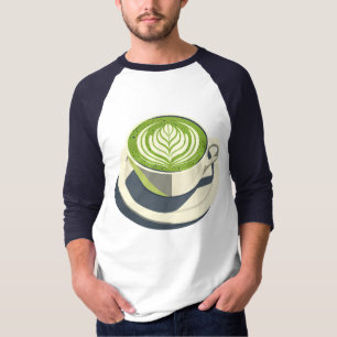 Matcha Latte Art Graphic T-Shirt – Coffee Lover