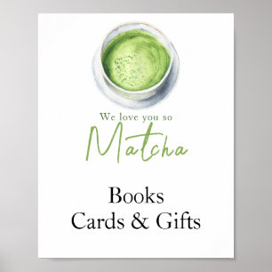 Matcha Latte - Books,  Cards and gifts baby shower Poster