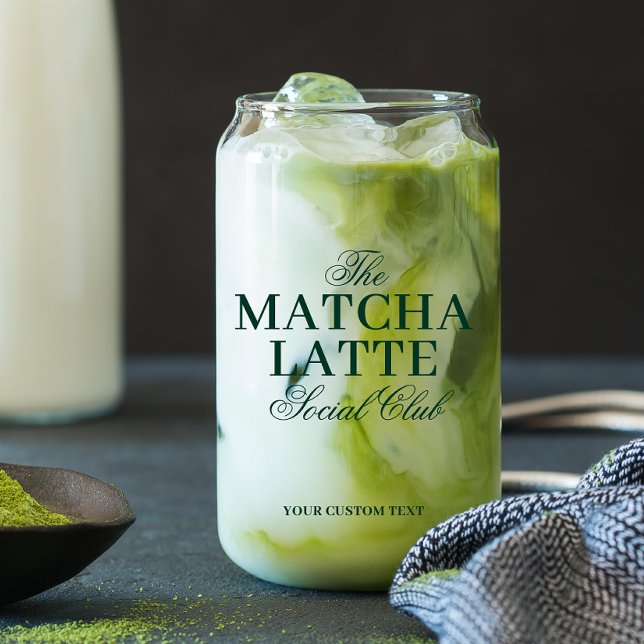 Matcha Latte Lover Personalised Can Glass (Creator Uploaded)