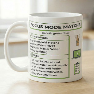 Matcha Latte Recipe Focus Mode Coffee Mug