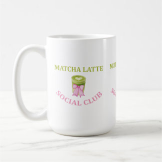MATCHA LATTE SOCIAL CLUB COFFEE MUG