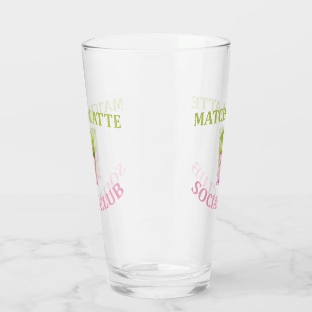 MATCHA LATTE SOCIAL CLUB GLASS (Right)